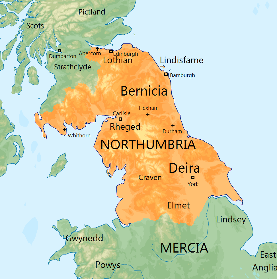 The last kingdom map of england